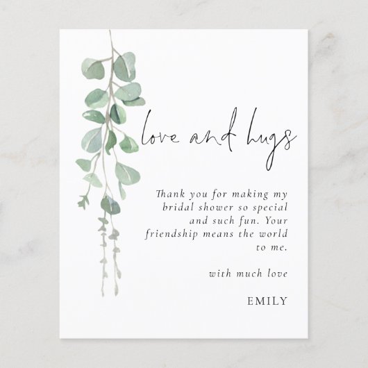 バジェット紅葉フォトラブハグブライダルシャワー 感謝してい (正面)