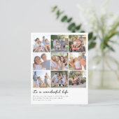 バジェット素晴らしい生活クリスマスフォトホリデーカード (スタンド正面)