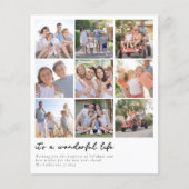 バジェット素晴らしい生活クリスマスフォトホリデーカード (正面)