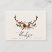 バジェット素朴なエレガントなウェディング感謝していあなたテラコッタ エンクロージャーカード (正面)