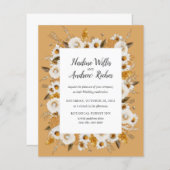 バジェット素朴なカモミール結婚ミモサ (正面/裏面)