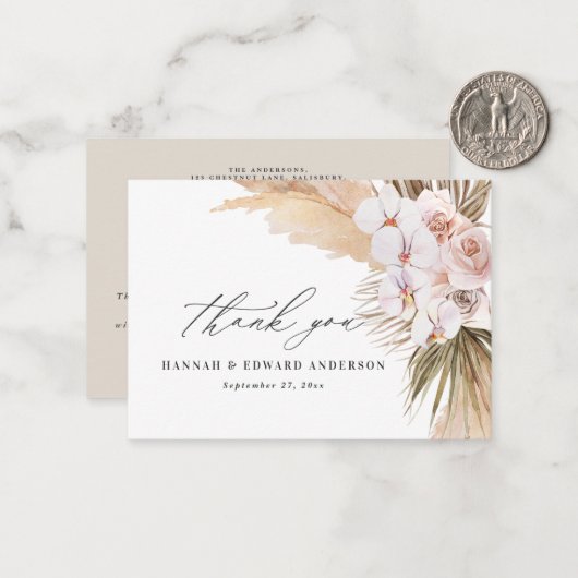 バジェット素朴なパンパ結婚スグラス感謝していのあなた ノートカード (正面/裏面インサイチュ)