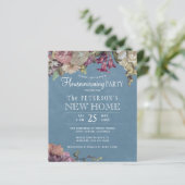 バジェット素朴なフローラ引っ越し祝いパーティーパーティの招待状 (スタンド正面)