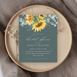 バジェット素朴ひまわりブライダルシャワー