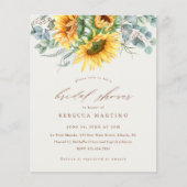 バジェット素朴ひまわりブライダルシャワー (正面)