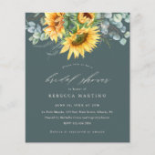 バジェット素朴ひまわりブライダルシャワー (正面)