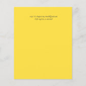 バジェット素朴ひまわりリースウェディング招待 (裏面)