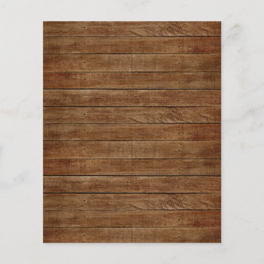 バジェット素朴ひまわり結婚式の招待 (裏面)