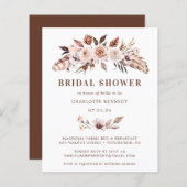 バジェット素朴アースントーンボホブライダルシャワー (正面/裏面)