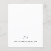 バジェット素朴アース&シャンパン花模様ズ結婚 (裏面)