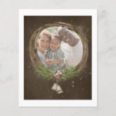 バジェット素朴ウィッグ&ベルクリスマスリース (正面)