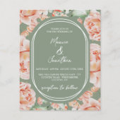 バジェット素朴ウォーターカラーフローラセージ赤面結婚ズ (正面)