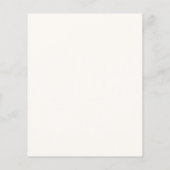 バジェット素朴ウォーターカラーフローラ結婚式の招待 (裏面)