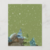 バジェット素朴ウォーターカラーブルートラッククリスマス (裏面)