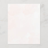 バジェット素朴ウォーターカラーユーカリプトゥスグリーン結婚ズ (裏面)