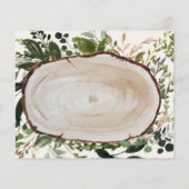 バジェット素朴ウォーター結婚カラーの返信RSVPカード チラシ (裏面)