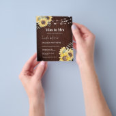 バジェット素朴ウッドひまわり恋しく思のライトへ チラシ (手)