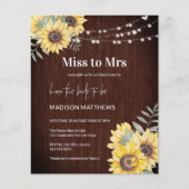 バジェット素朴ウッドひまわり恋しく思のライトへ チラシ (正面)