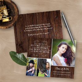 バジェット素朴ウッドクリスチャン卒業の諺3