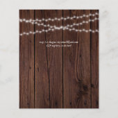 バジェット素朴ウッドコーラルグリー結婚ズ (裏面)