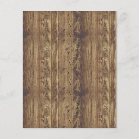 バジェット素朴ウッドサンフラワー&ライツ結婚ズ (裏面)