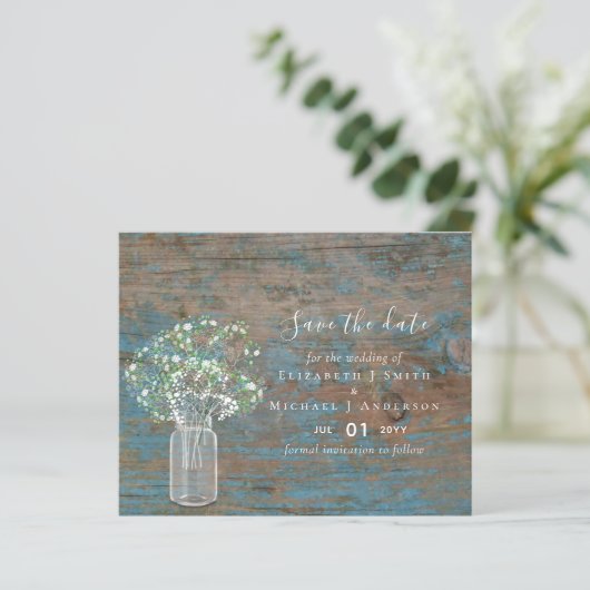 バジェット素朴ウッドジプソフィラ日付を保存 (スタンド正面)