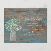 バジェット素朴ウッドジプソフィラ日付を保存 (正面)