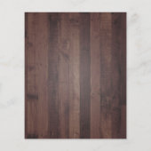 バジェット素朴ウッドメイソンジャー結婚式招待状 (裏面)