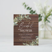 バジェット素朴ウッドユーカリブライダルシャワー (スタンド正面)