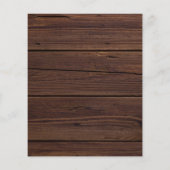 バジェット素朴ウッドユーカリブライダルシャワー (裏面)