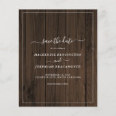 バジェット素朴ウッドユーカリ写真保存日 (裏面)