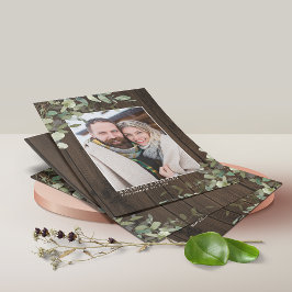 バジェット素朴ウッドユーカリ写真保存日 チラシ