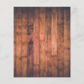 バジェット素朴ウッドライトブライダルシャワー招待 (裏面)