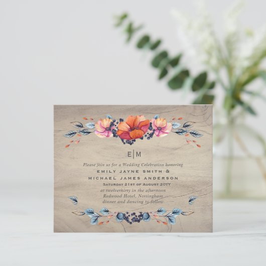 バジェット素朴ウッドランドオレンジの結婚式 (スタンド正面)