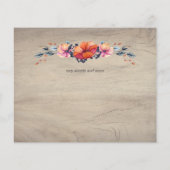 バジェット素朴ウッドランドオレンジの結婚式 (裏面)