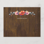 バジェット素朴ウッドランドオレンジの結婚式 (裏面)