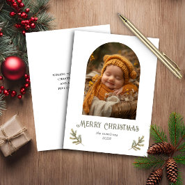 バジェット素朴ウッドランドクリスマスカード