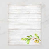 バジェット素朴ウッドランド動物の赤ちゃんシャワー (裏面)