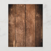 バジェット素朴ウッドレースカントリーウェディング招待状 (裏面)