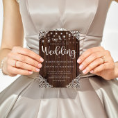 バジェット素朴ウッドレースストリングラ結婚イト