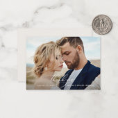 バジェット素朴エレガントな感謝していウェディング ノートカード (正面/裏面インサイチュ)