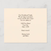 バジェット素朴カウカントリーおもしろいファーム移動カード (裏面)