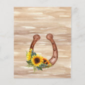 バジェット素朴カウボーイのブーツと帽子（ひまわり） (裏面)