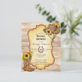 バジェット素朴カウボーイブーツとハットサンフラワー (スタンド正面)