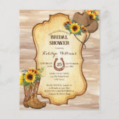 バジェット素朴カウボーイブーツとハットサンフラワー (正面)