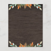 バジェット素朴カボチャの文字列ライト赤ちゃんシャワー (裏面)