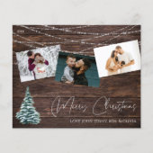 バジェット素朴クリスマスツリー3写真&ライトウッド チラシ (正面)