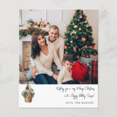 バジェット素朴クリスマスツリーVノートフォト チラシ (正面)