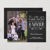 バジェット素朴クリスマスバースタイポグラフィ写真 (正面/裏面)