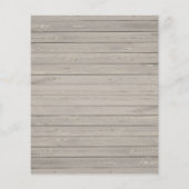 バジェット素朴クリスマスパーティの招待状 チラシ (裏面)